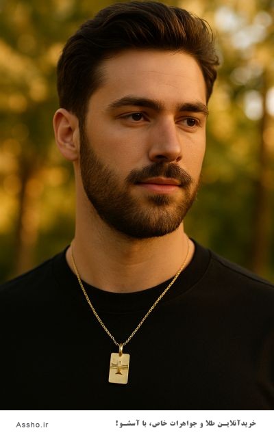 خرید پلاک طلای مردانه